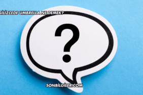 İngilizcede Umbrella Ne Demek?
