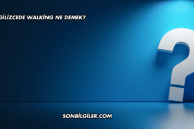 İngilizcede Walking Ne Demek?
